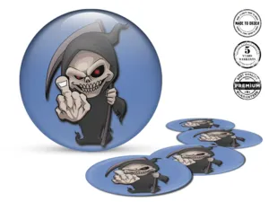 Silikonaufkleber Luxus Look Limitiert Dome Sticker